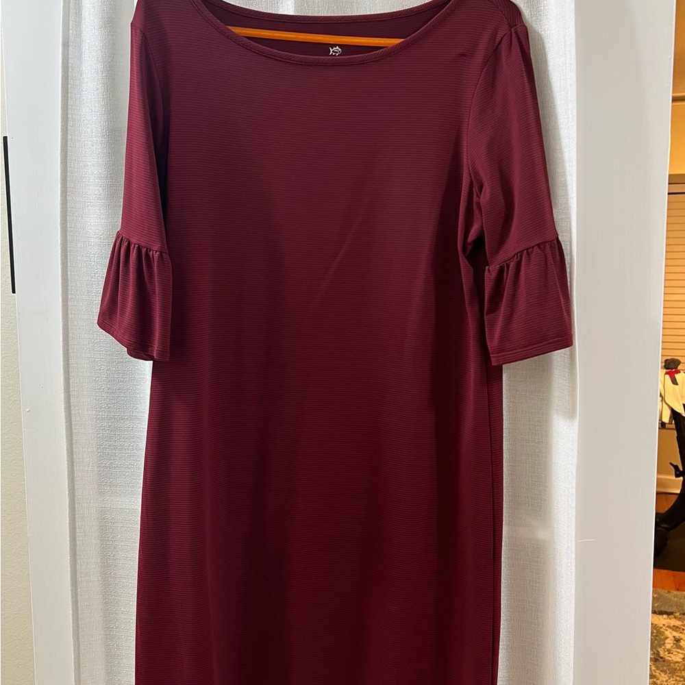 Southern tide maroon mini dress size small. Like new